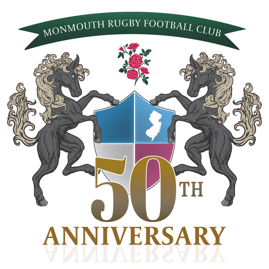 Monmouth Rugby Football Club 50th Anniversary Logo